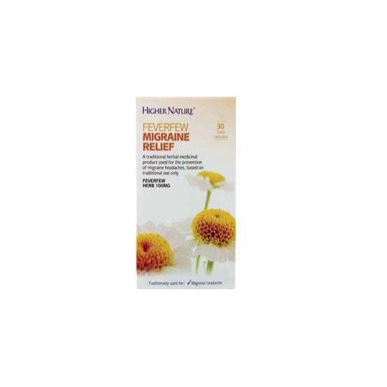 Feverfew Migraine Relief 30 hard Caps