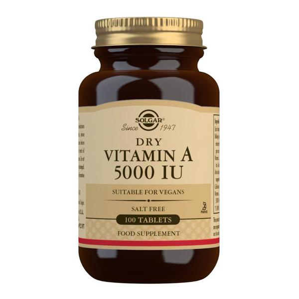 Dry Vitamin A 5000 IU Tablets - Pack of 100