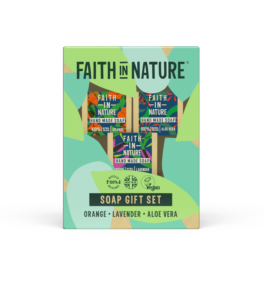 SOAP STACK - ORANGE, ALOE VERA AND LAVENDER 100G