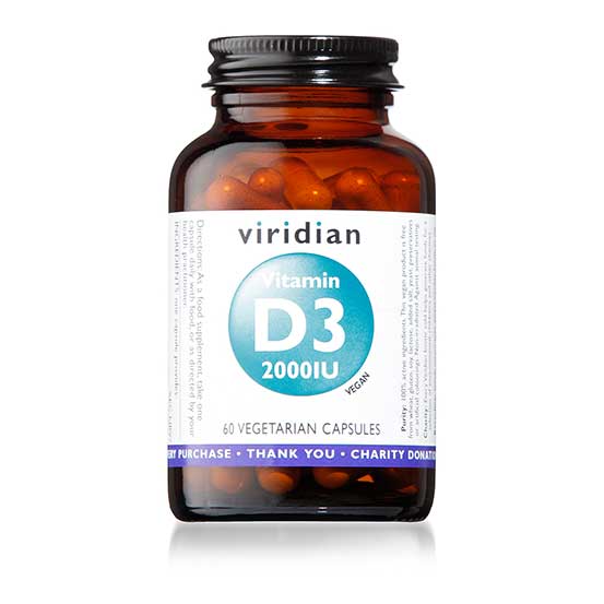 Vitamin D3 2000iu (Vegan) 60 capsules