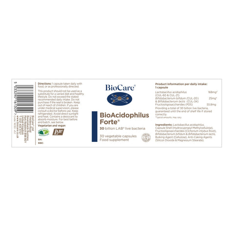 BioAcidophilus Forte 30 Caps