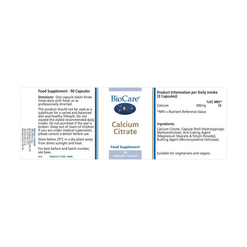 Calcium Citrate - 90 Capsules