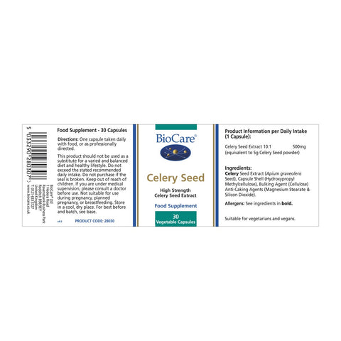 Celery Seed 30 Capsules