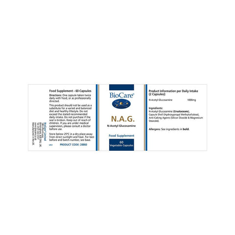 N.A.G. (N-Acetyl Glucosamine) 60 Caps