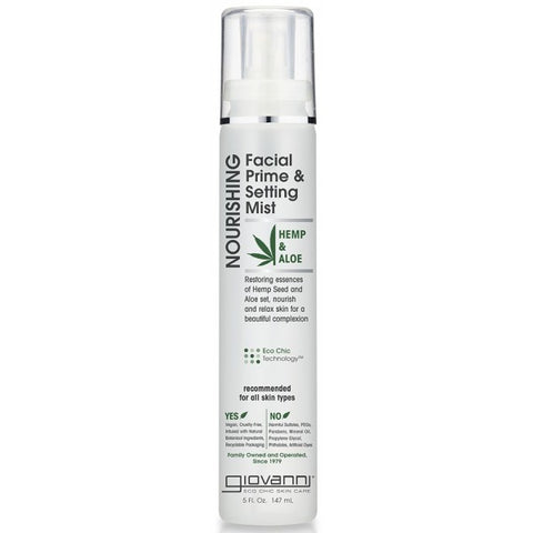 Hemp Nourishing Facial Prime and Setting Mist    NEW - 147ml