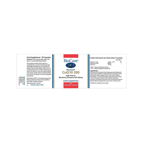 Microcell CoQ10 200 30 Capsules