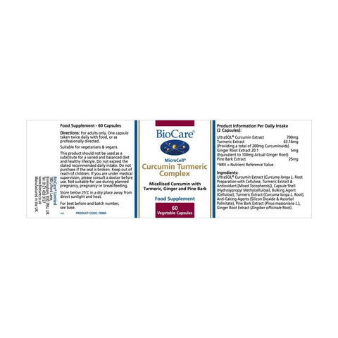 Microcell® Curcumin Turmeric Complex - 60 Caps