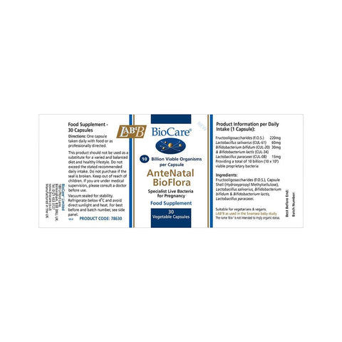 AnteNatal BioFlora 30 Caps
