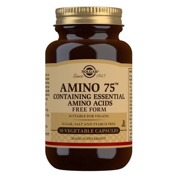 Amino 75 Essential Amino Acids Vegetable 30 Capsules