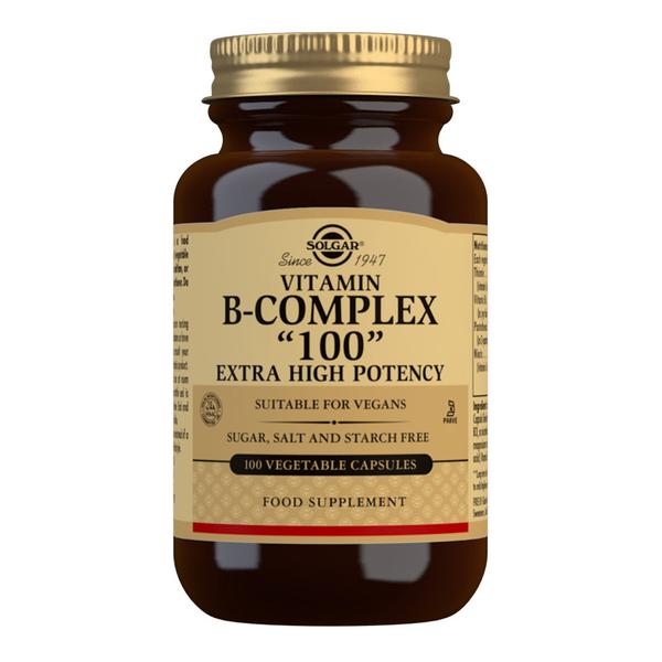 Vitamin B-Complex "100" Extra High Potency Vegetable 100 Capsules