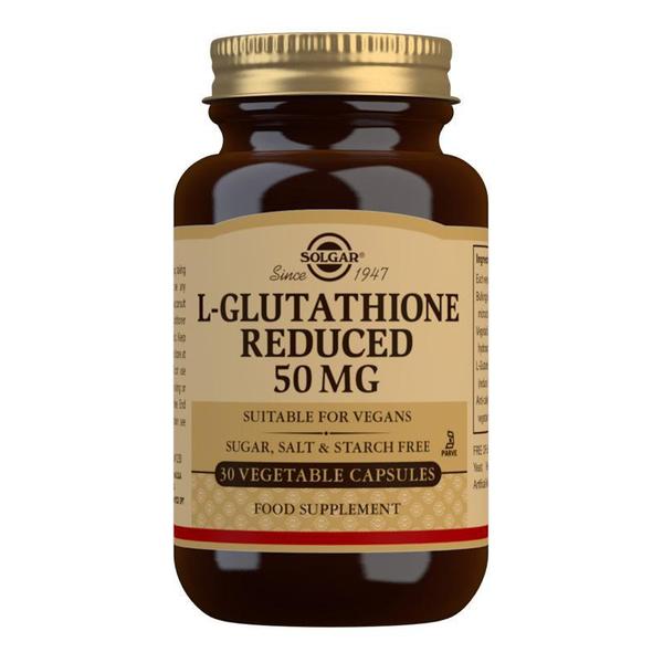 L-Glutathione Reduced 50 mg Vegetable Capsules - Pack of 30