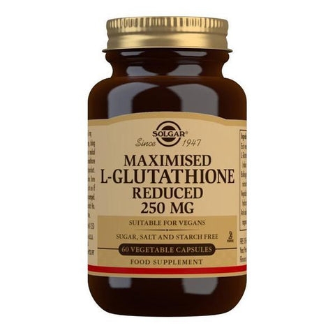 Maximised L-Glutathione Reduced 250 mg Vegetable Capsules - Pack of 60