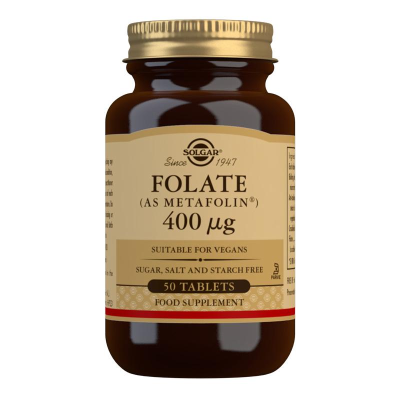 Folate (as Metafolin) 400 mcg 50 Tablets