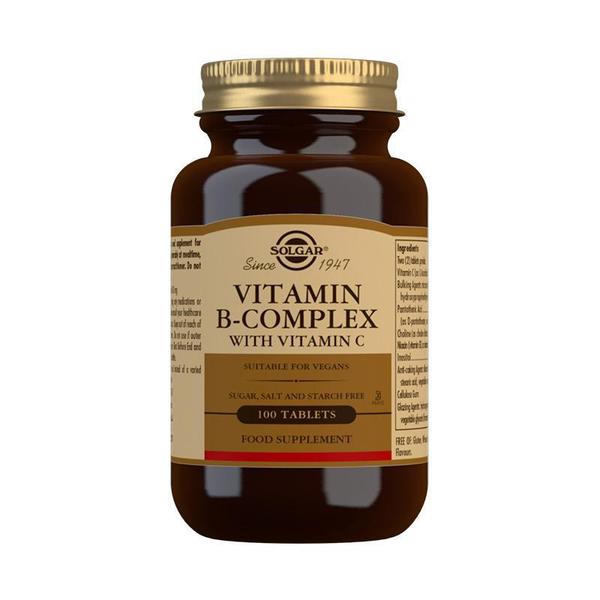 Vitamin B-Complex with Vitamin C 100 Tablets