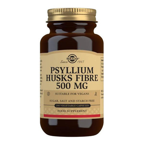 Psyllium Husks Fibre 500 mg Vegetable Capsules - Pack of 200