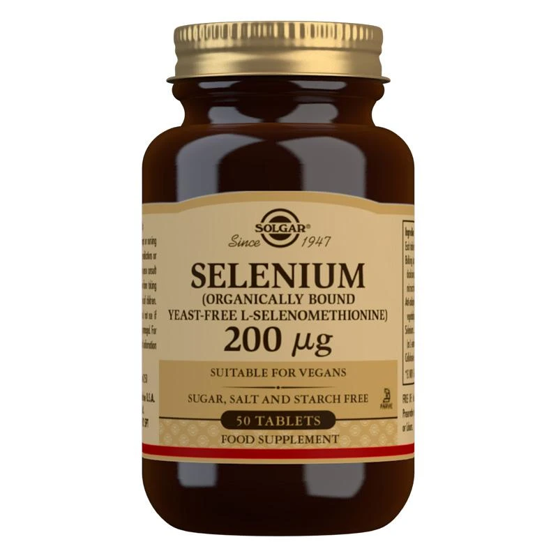 Selenium (Yeast-Free) 200 mcg 50 Tablets