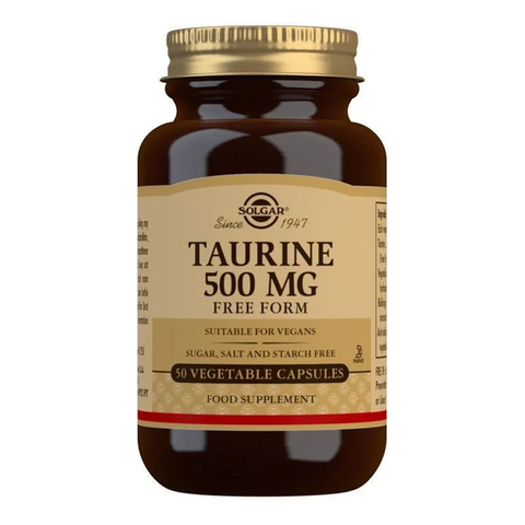 Taurine 500 mg Vegetable Capsules - Pack of 50