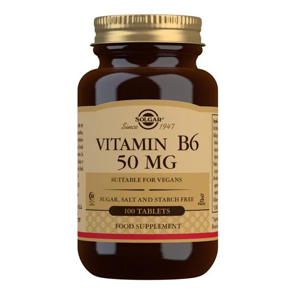 Vitamin B6 50 mg Tablets - Pack of 100