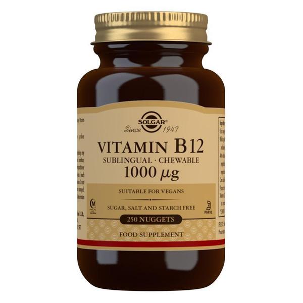 Vitamin B12 1000 mcg Sublingual -250 Chewable Nuggets