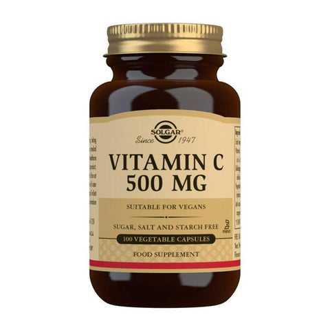 Vitamin C 500 mg Vegetable Capsules - Pack of 100