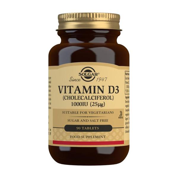 Vitamin D3 (Cholecalciferol) 1000 IU (25 mcg) 90 Tablets