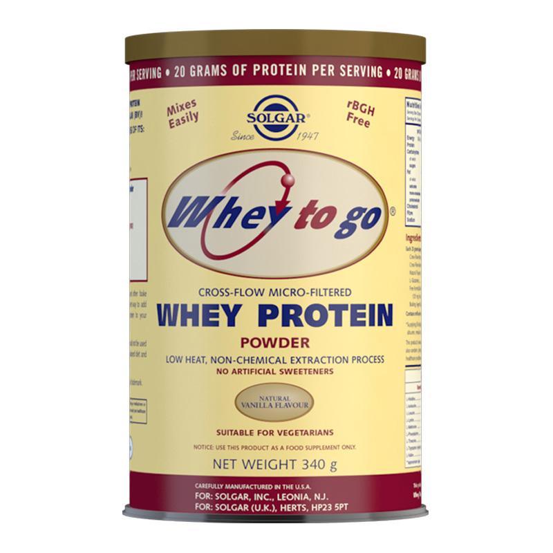 Whey To Go Natural Vanilla Flavour Protein Powder 340 g