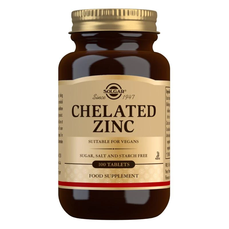 Chelated Zinc Tablets - Pack of 100