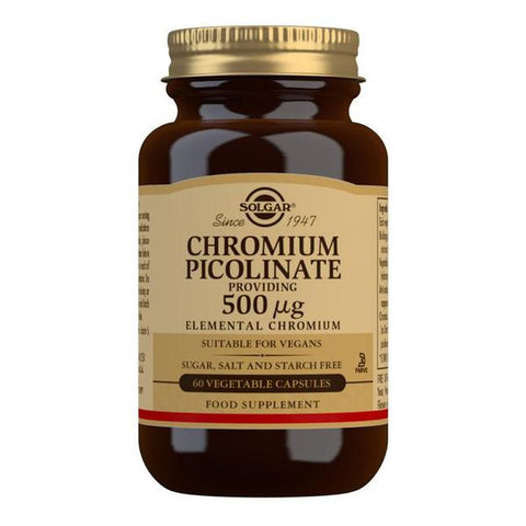 Chromium Picolinate 500 mcg Vegetable Capsules - Pack of 60