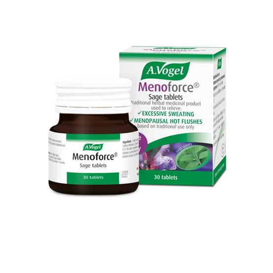 A.Vogel Menoforce Sage Tablets for Menopausal Hot Flushes and Night Sweats, One-a-Day, 30 tablets