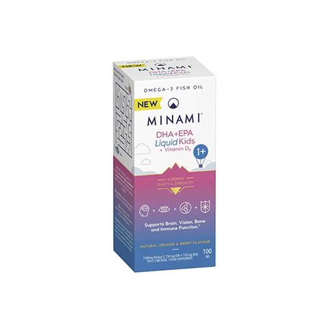DHA+EPA Liquid Kids + Vitamin D3 - 100ml