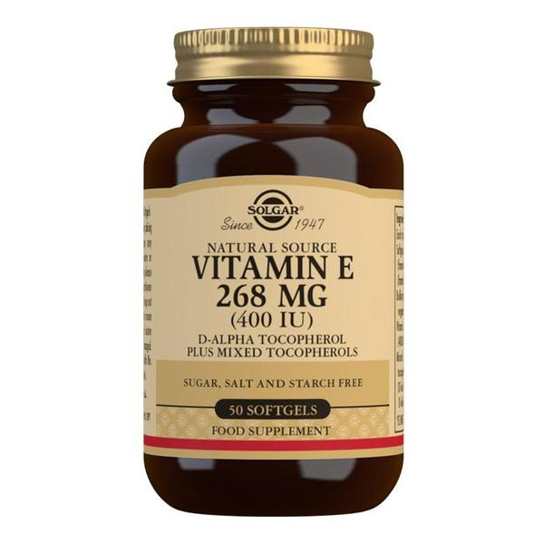 Natural Source Vitamin E 268 mg (400 IU) 50 Softgels