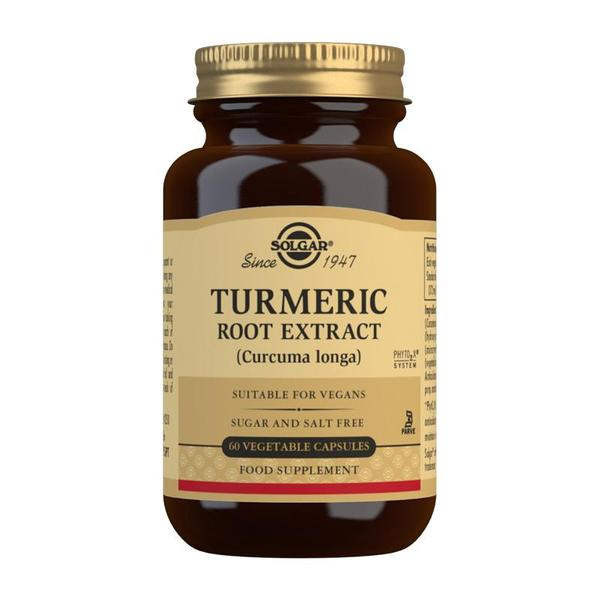 Turmeric Root Extract Vegetable Capsules - Pack of 60