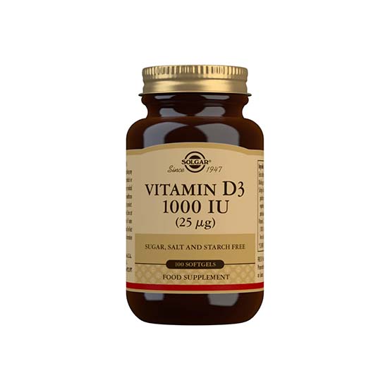 Vitamin D3 1000 IU (25 mcg) Softgels pack of 100