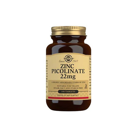 Zinc Picolinate 22 mg Tablets - Pack of 100